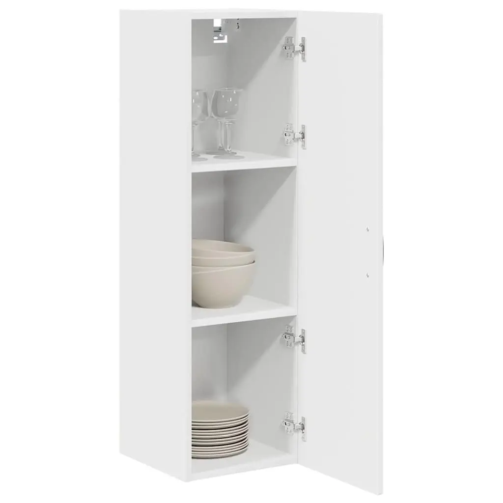 Wall Cabinet Kitchen Storage Unit White 30x31x100cm