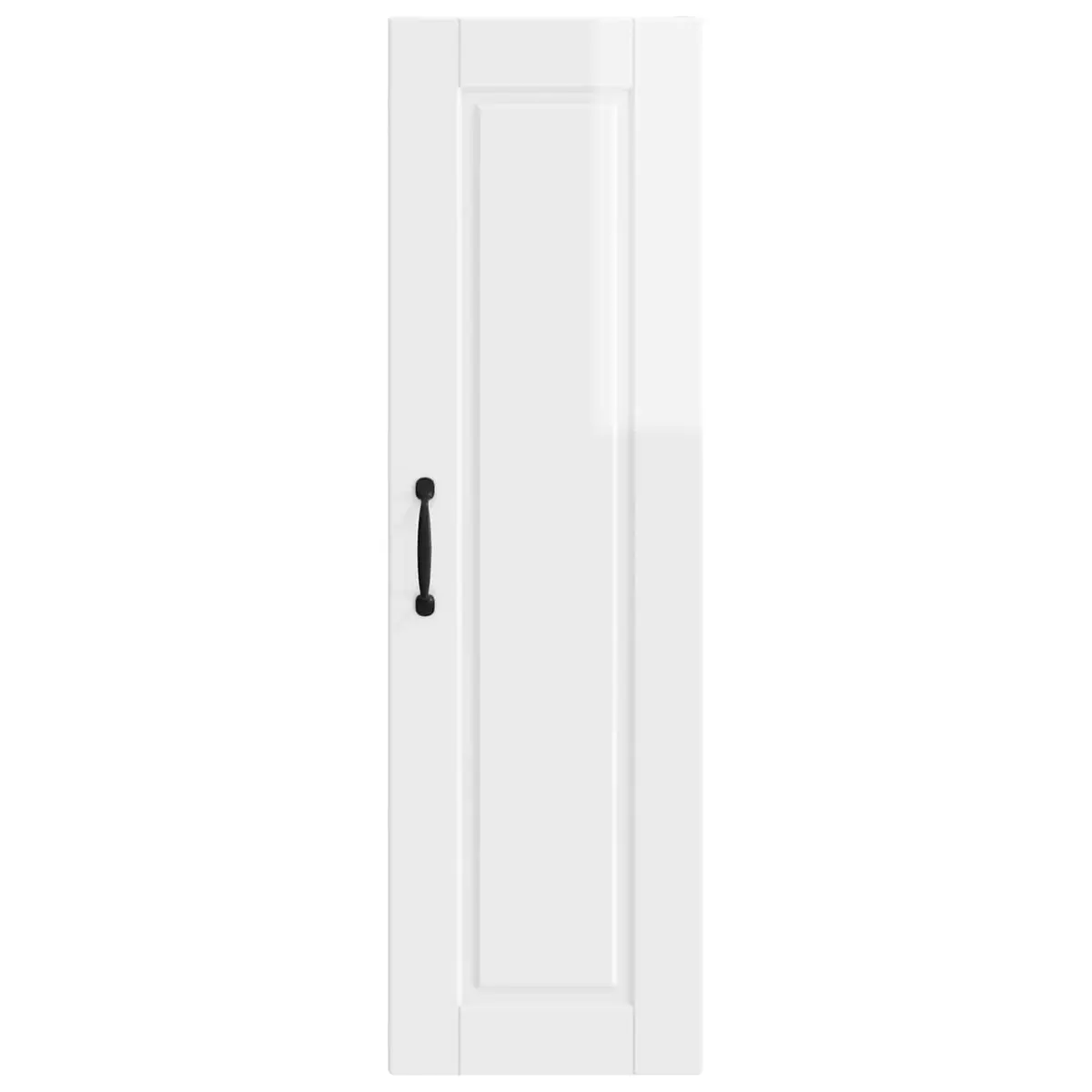Wall Cabinet Kitchen Storage High Gloss White Engineered Wood Shelves
