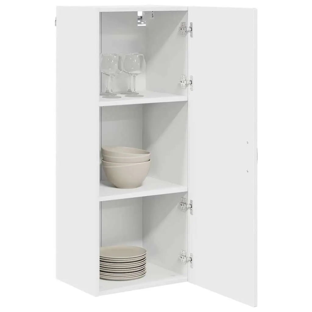 Wall Cabinet Kitchen Storage White Engineered Wood 40 x 31 x 100 cm