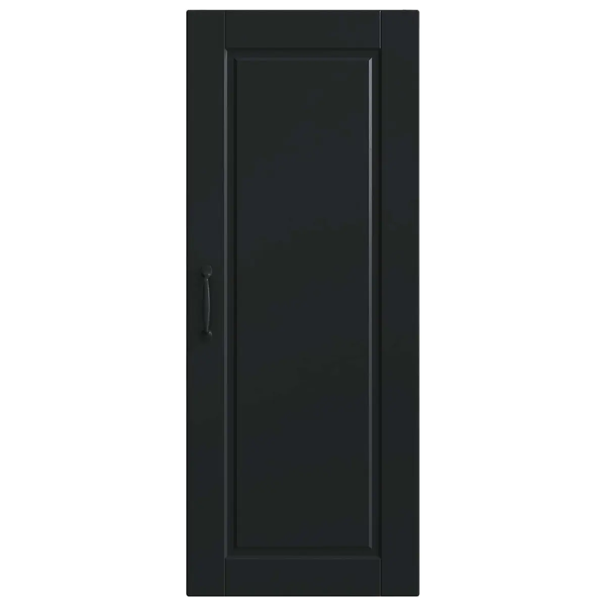 Wall Cabinet Kitchen Storage Cupboard Black 40 x 31 x 100 cm Wall Mounted