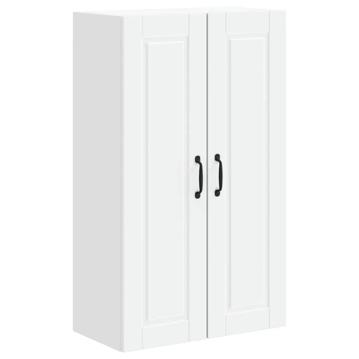 Wall Cabinet White Kitchen Storage Engineered Wood 60x31x100cm Shelves