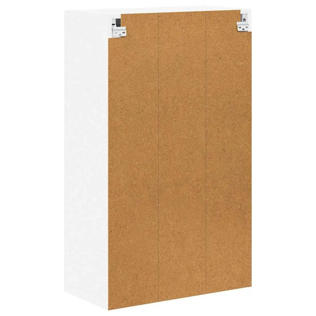 Wall Cabinet White Kitchen Storage Engineered Wood 60x31x100cm Shelves