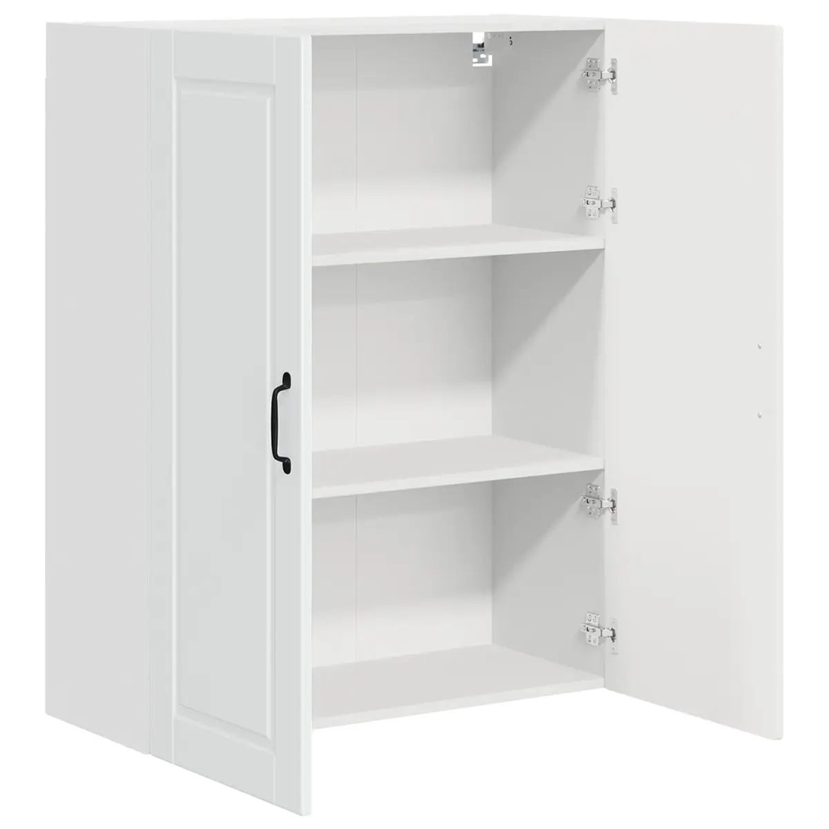 Wall Cabinet Kitchen Storage High Gloss White Engineered Wood Wall-Mounted