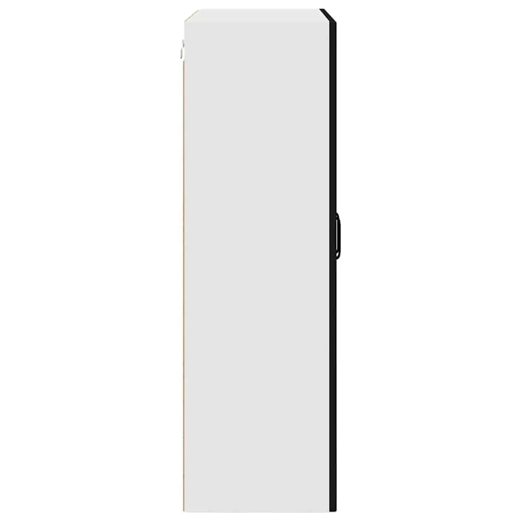 Wall-Mounted Kitchen Storage Cabinet Black 80x31x100cm
