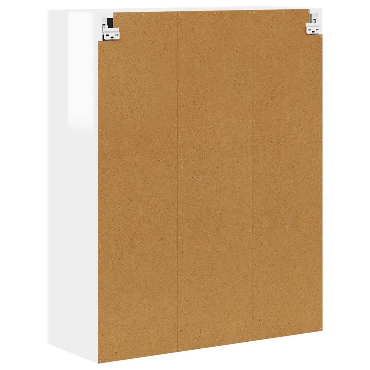 High Gloss White Wall Mounted Cabinet Modern Kitchen Storage Shelves 80x31x100cm
