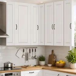 Corner Kitchen Cabinet - 57x57x100cm - White Engineered Wood Storage