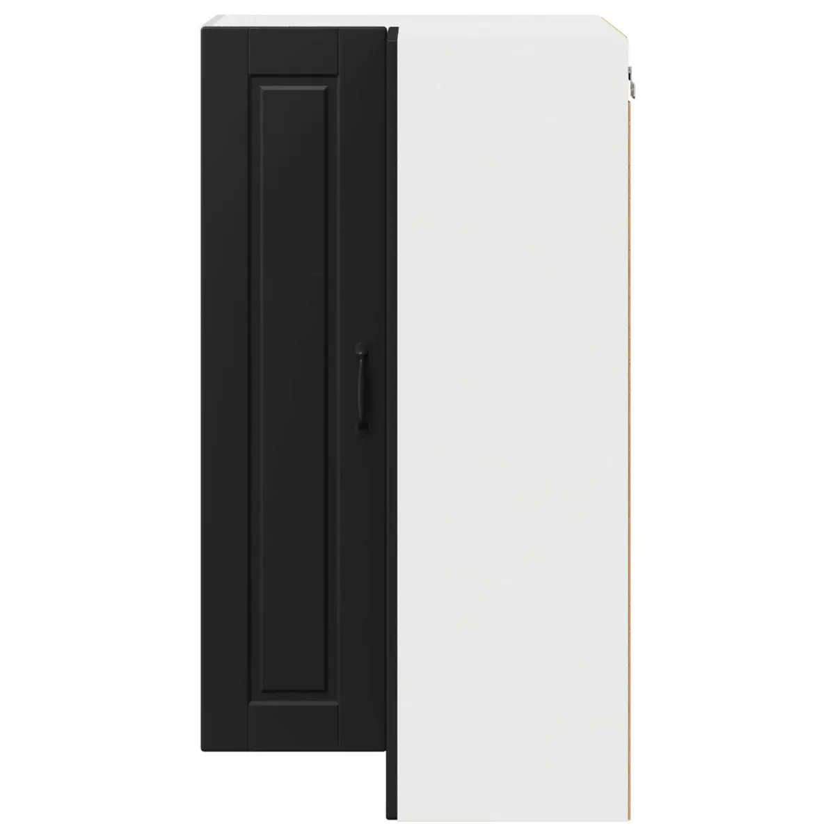Wall Corner Kitchen Cabinet Black 57x57x100cm