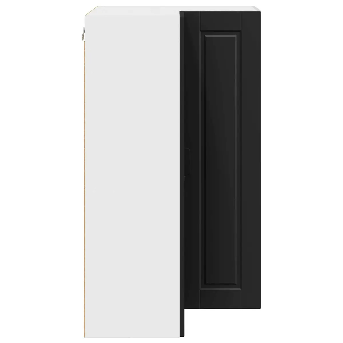 Wall Corner Kitchen Cabinet Black 57x57x100cm