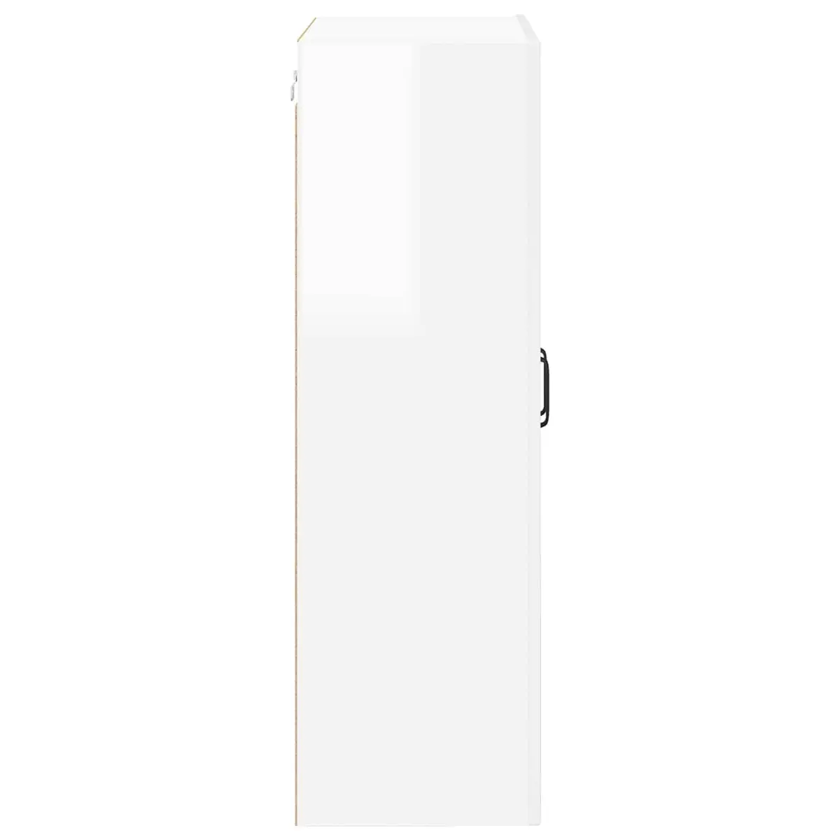 High Gloss White Wall Glass Cabinet