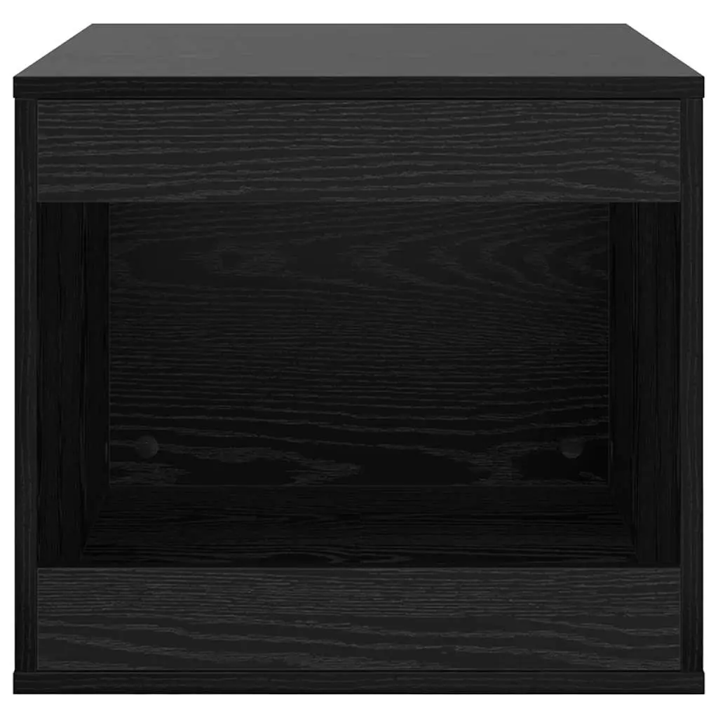 Cat Litter Box Enclosure Indoor Furniture Black Oak Wood 47 x 59 x 42 cm
