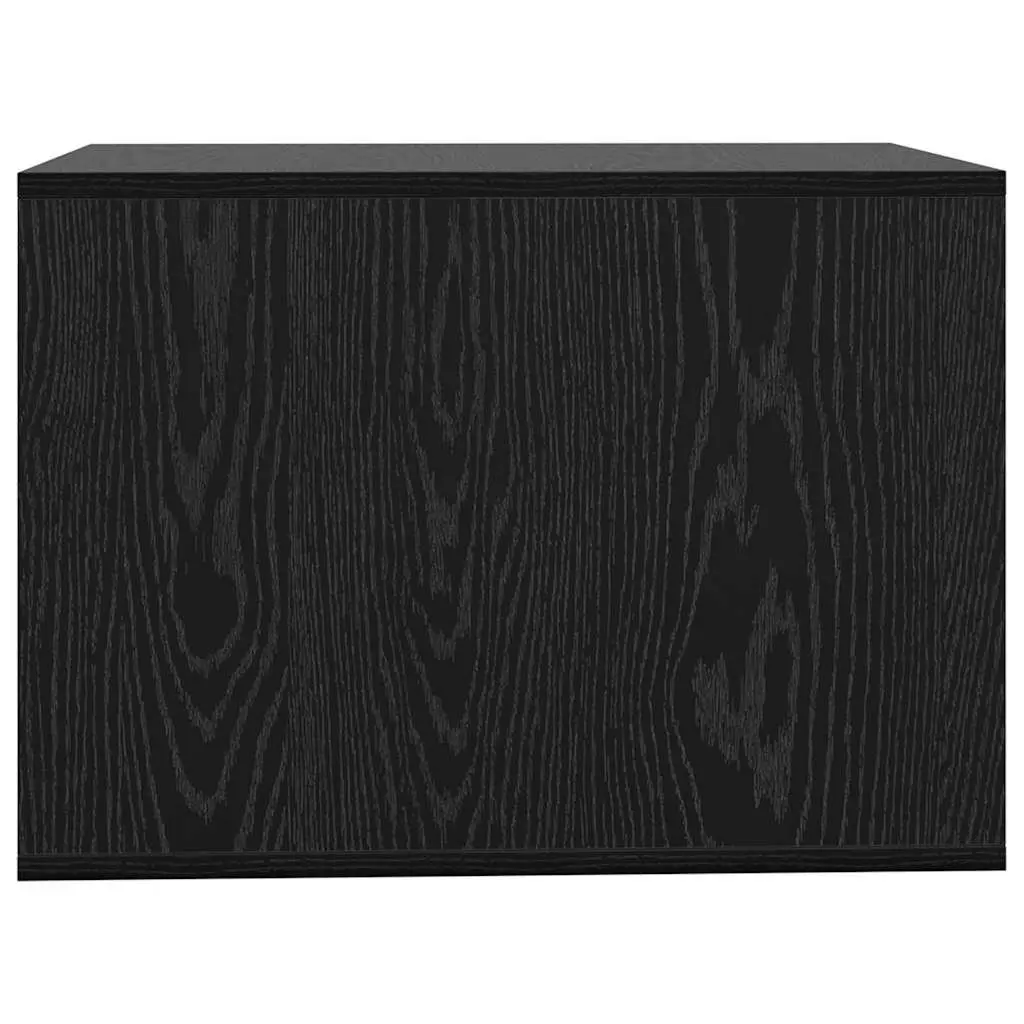Cat Litter Box Enclosure Indoor Furniture Black Oak Wood 47 x 59 x 42 cm
