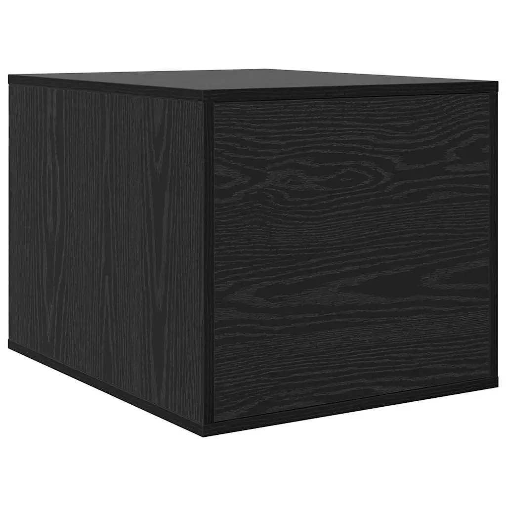 Cat Litter Box Enclosure Indoor Furniture Black Oak Wood 47 x 59 x 42 cm