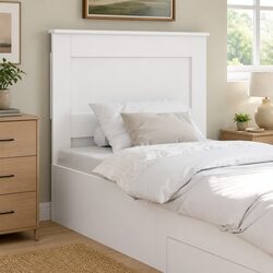 Specifications of the 90cm White Engineered Wood Headboard