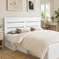 Dimensions and Specs of the White Engineered Wood Headboard