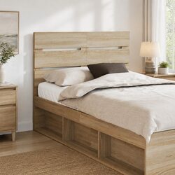 Specifications of Brown Rectangular Engineered Wood Headboard