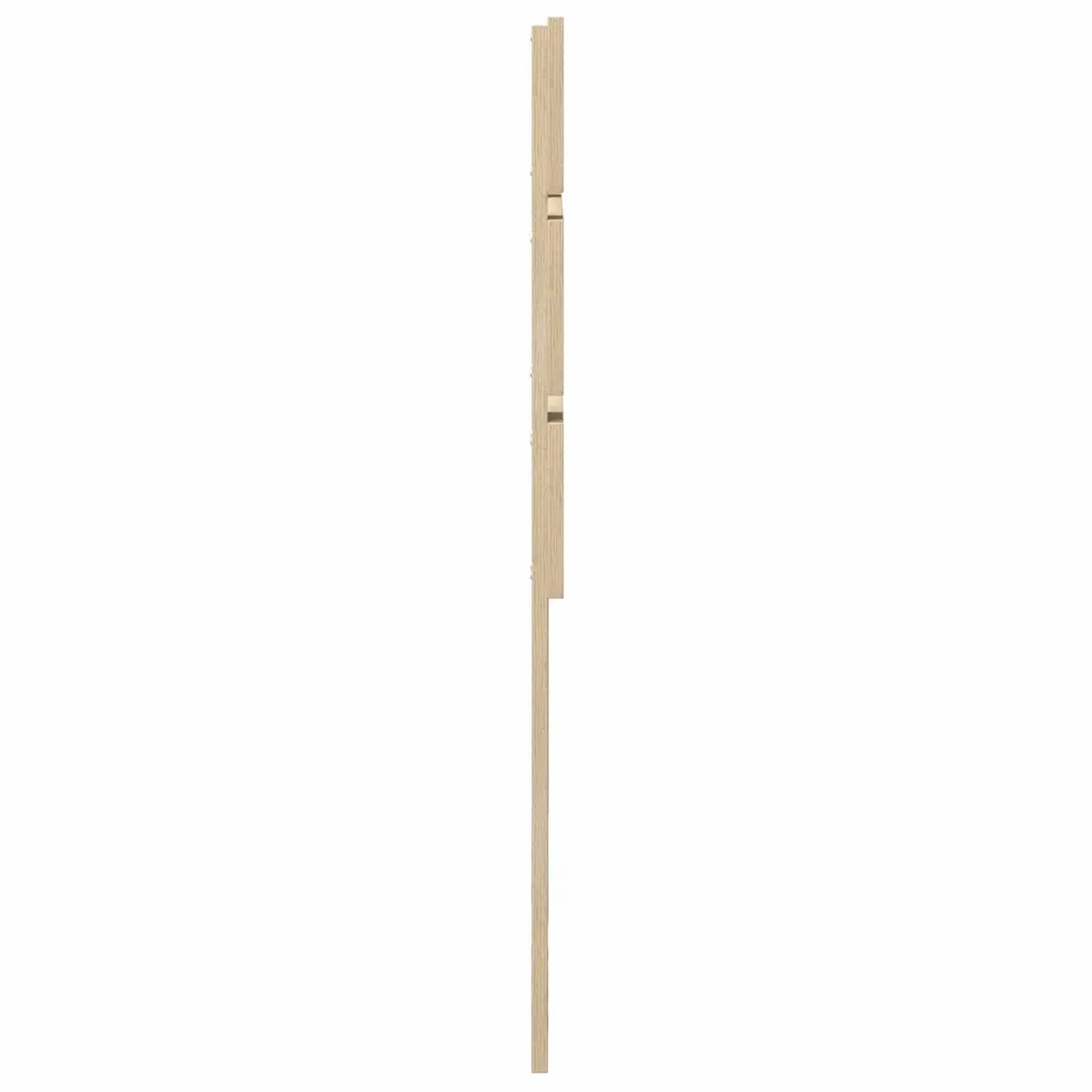Brown Rectangular Engineered Wood Headboard