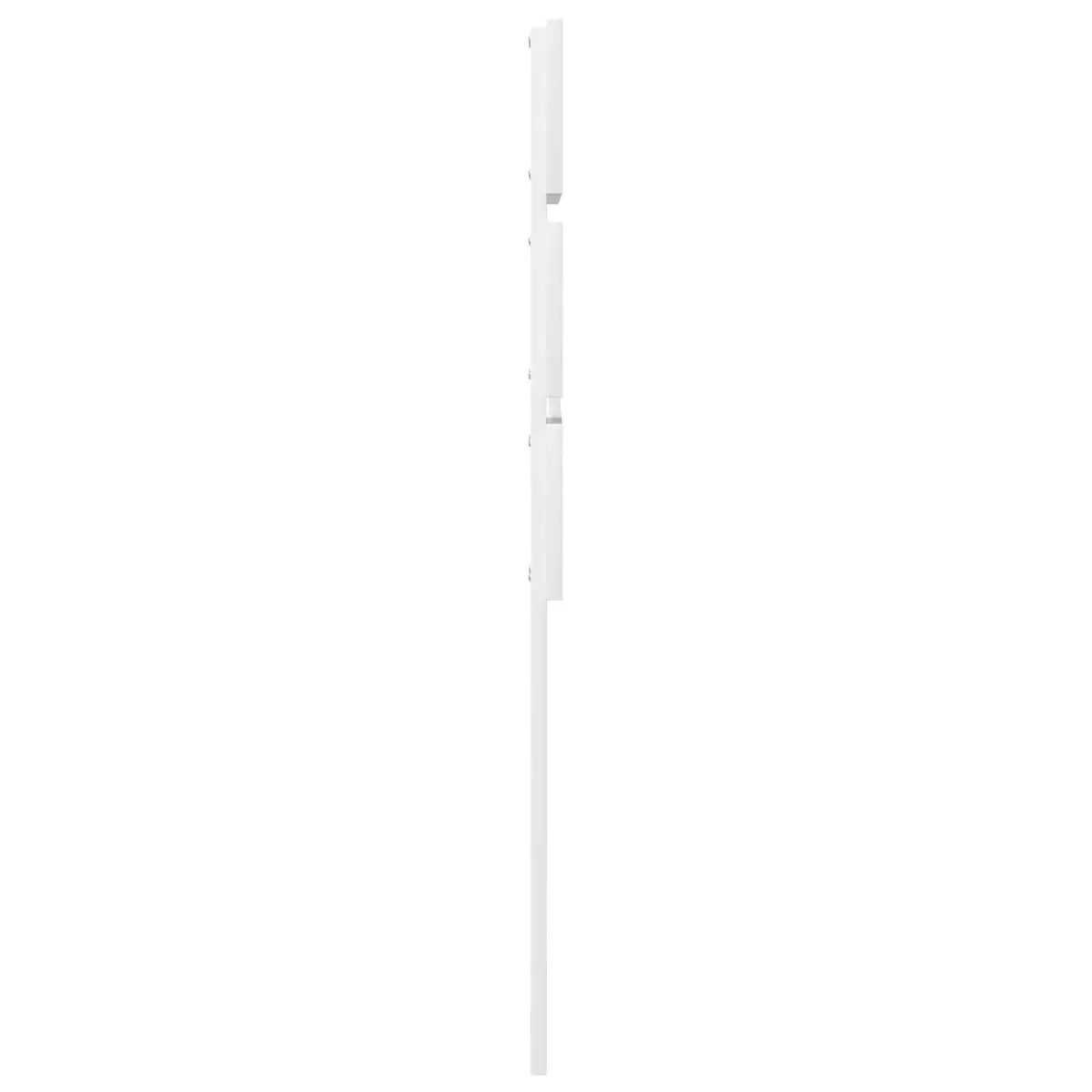 Engineered Wood Headboard, Rectangular, Modern, White Finish