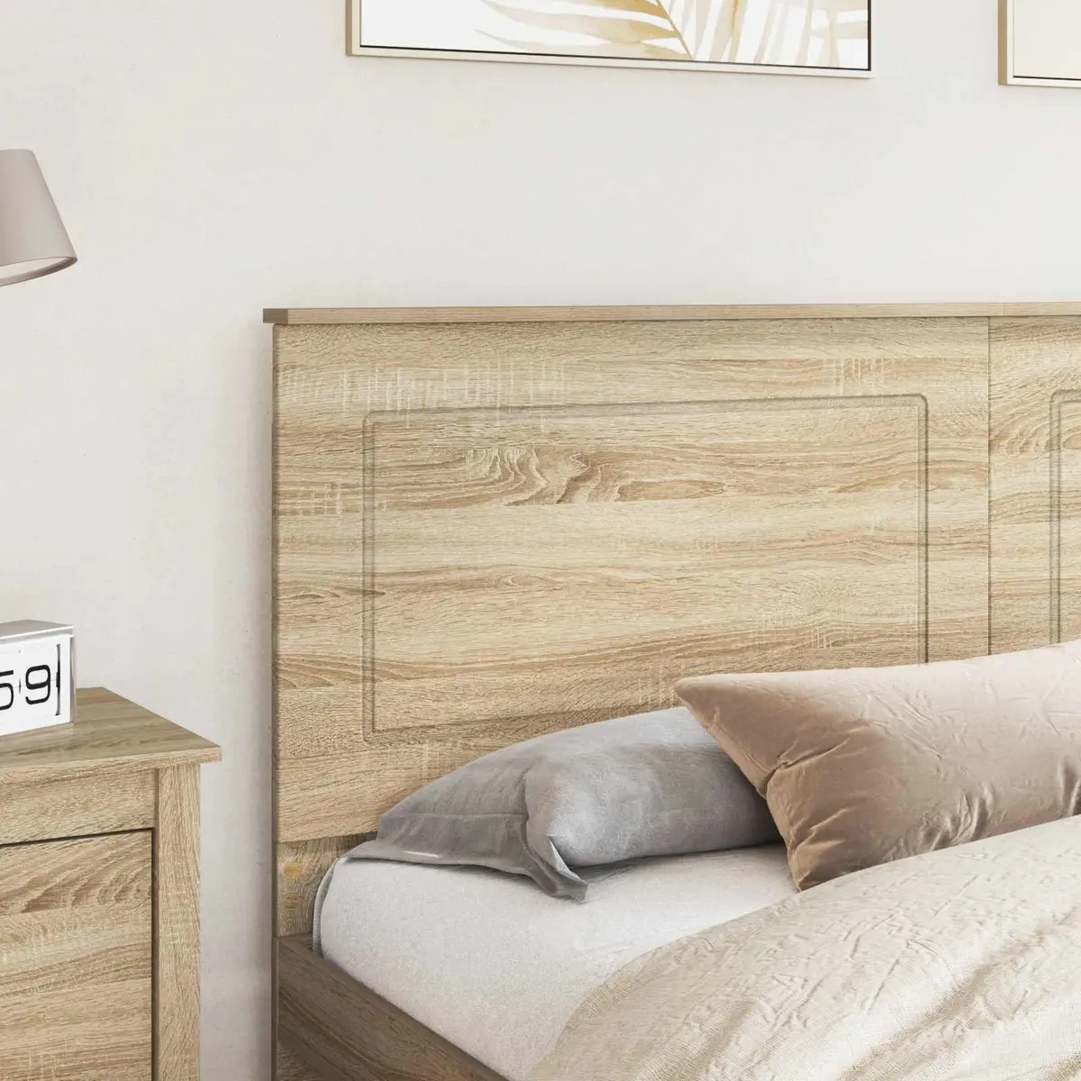 Sonoma Oak Wall-Mounted Headboard 100 cm