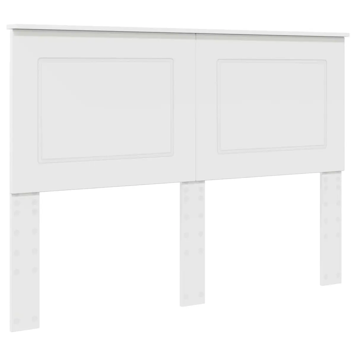 100 cm White Engineered Wood Headboard for Wall-Mounting