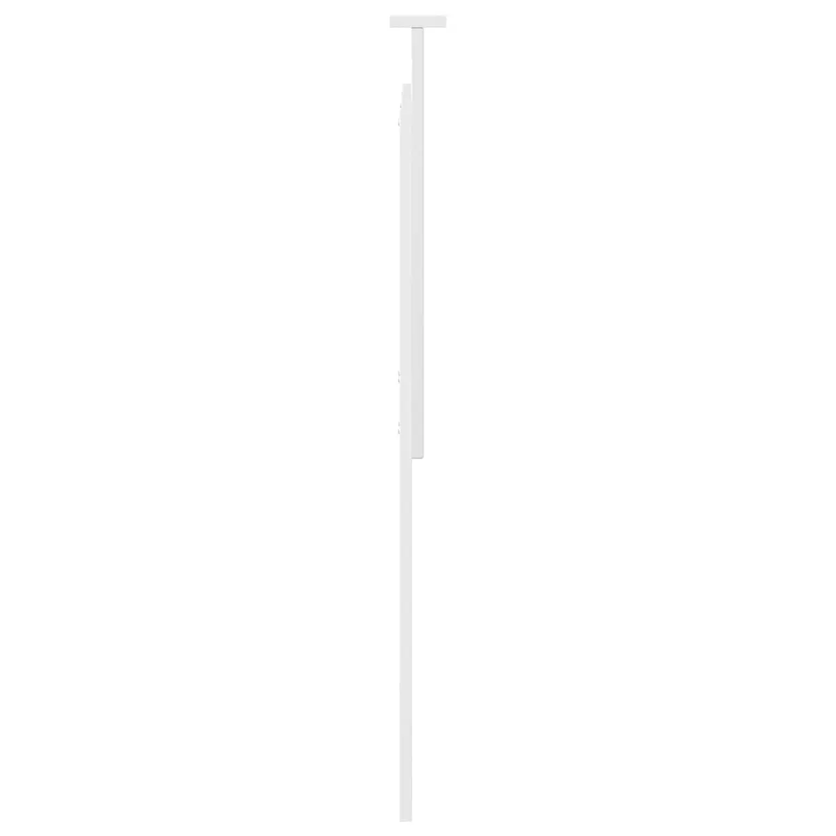 100 cm White Engineered Wood Headboard for Wall-Mounting