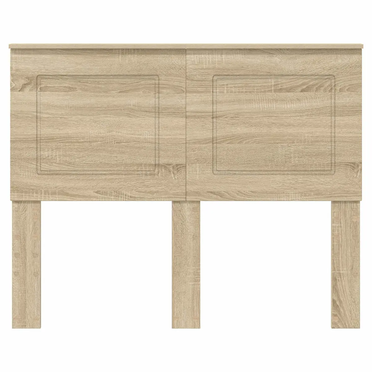 Adjustable Wall-Mounted Headboard Brown Engineered Wood Modern Bedroom Furniture
