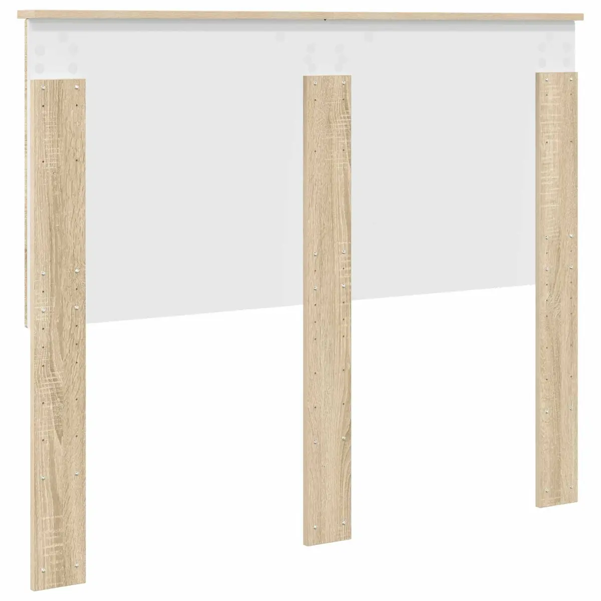 Adjustable Wall-Mounted Headboard Brown Engineered Wood Modern Bedroom Furniture