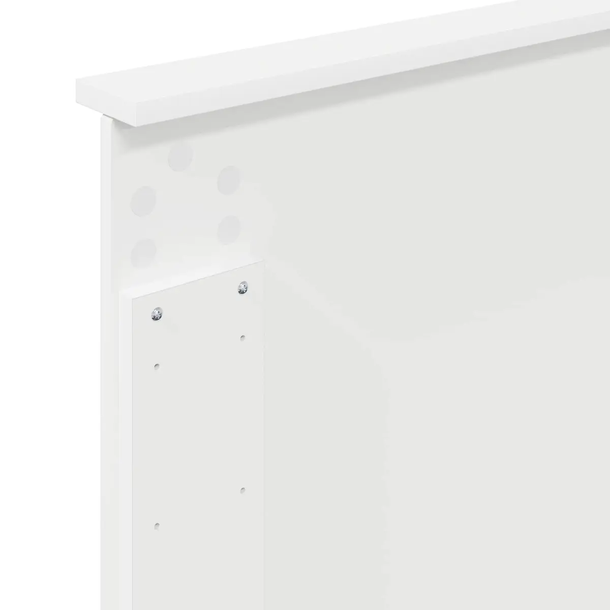 White Wall-Mounted Headboard 100 cm