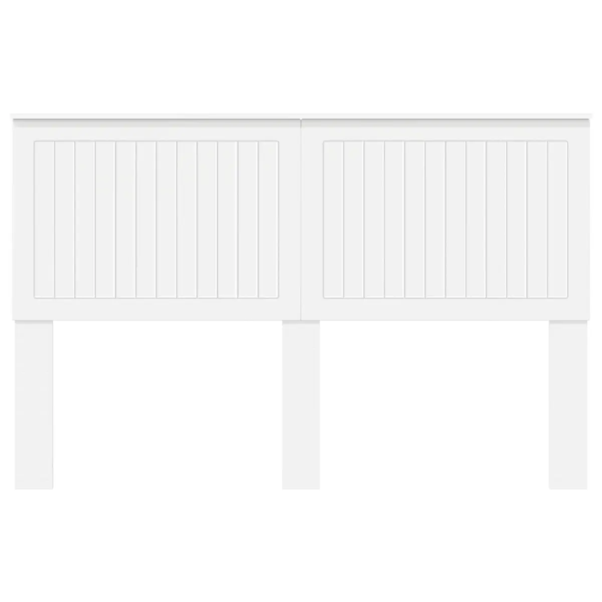 150cm White Engineered Wood Headboard