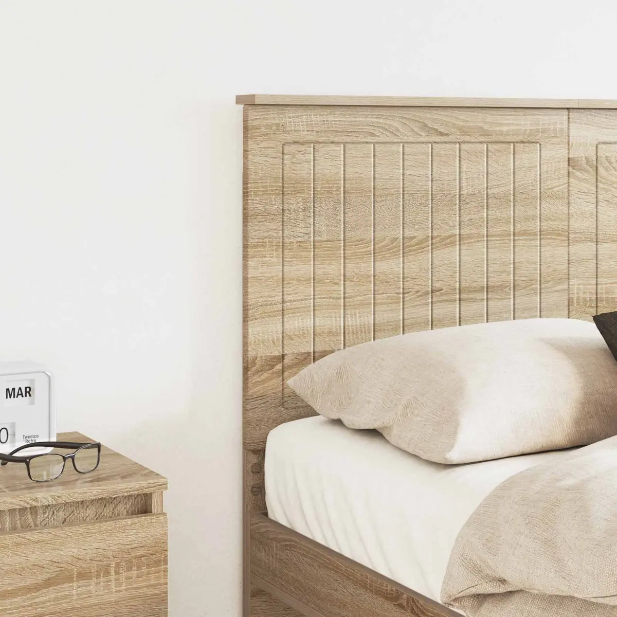 135 cm Brown Minimalist Headboard