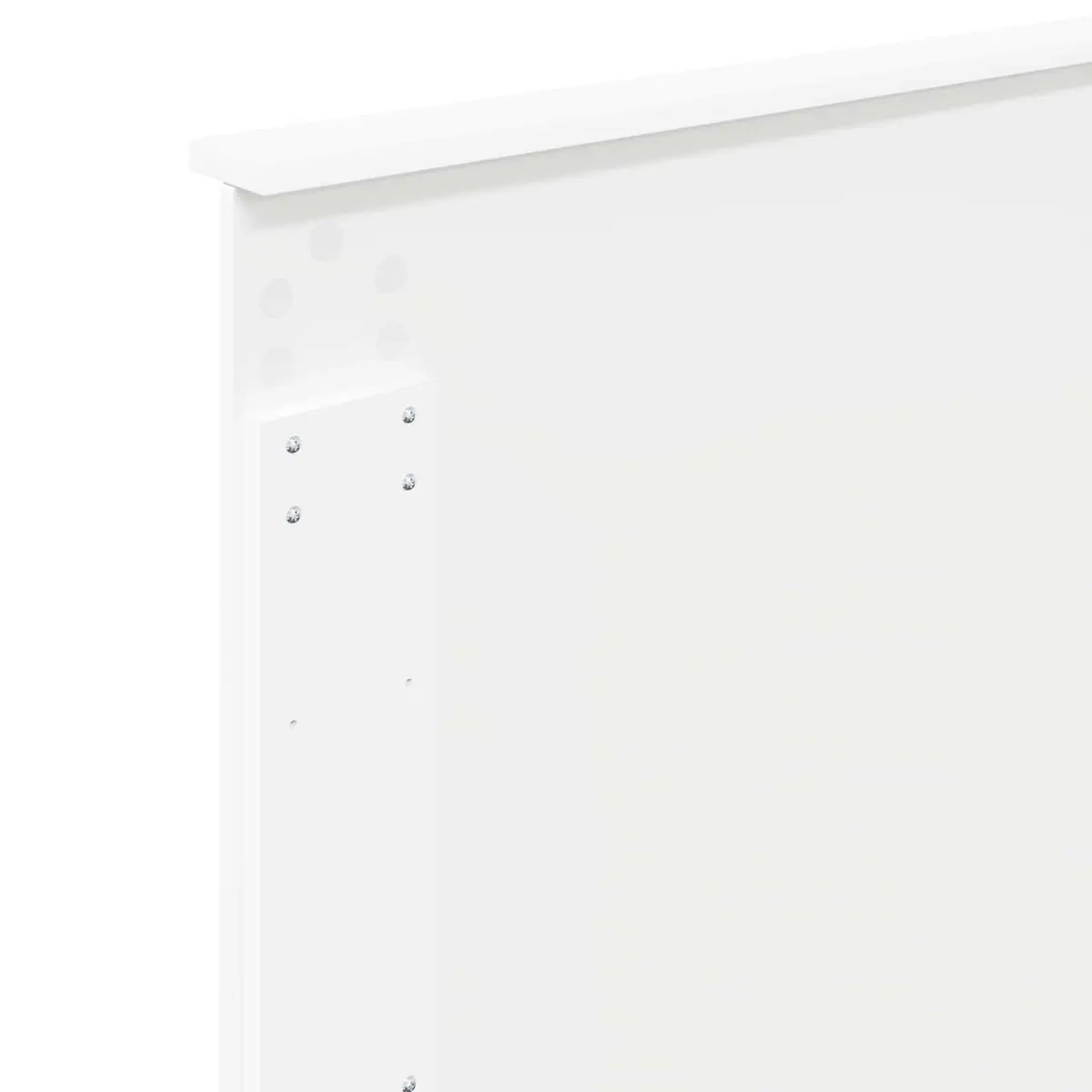 White Engineered Wood Headboard 90cm with Instructions