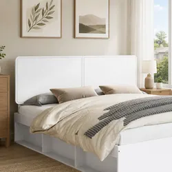 Rectangular White Engineered Wood Headboard Specifications