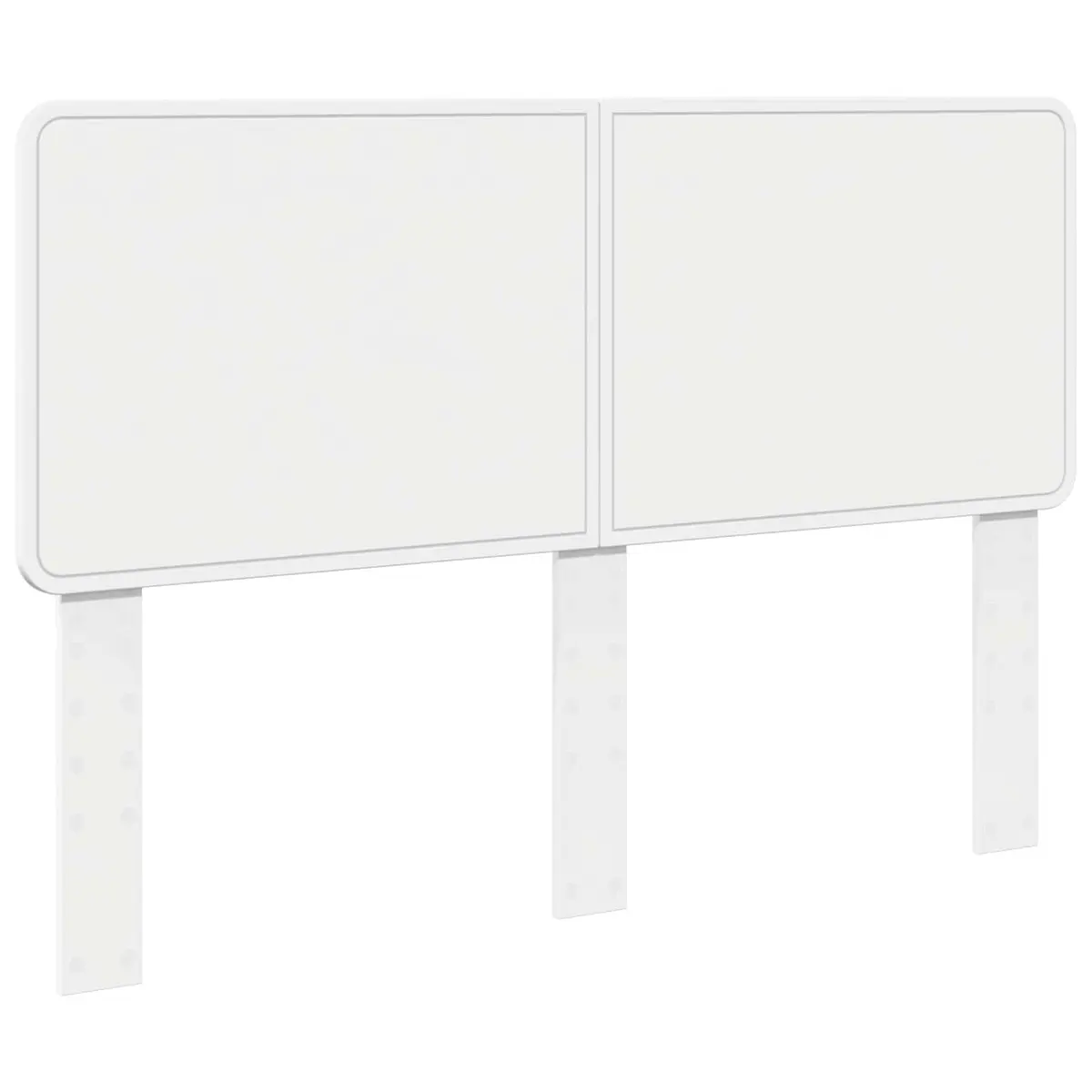 White Engineered Wood Headboard