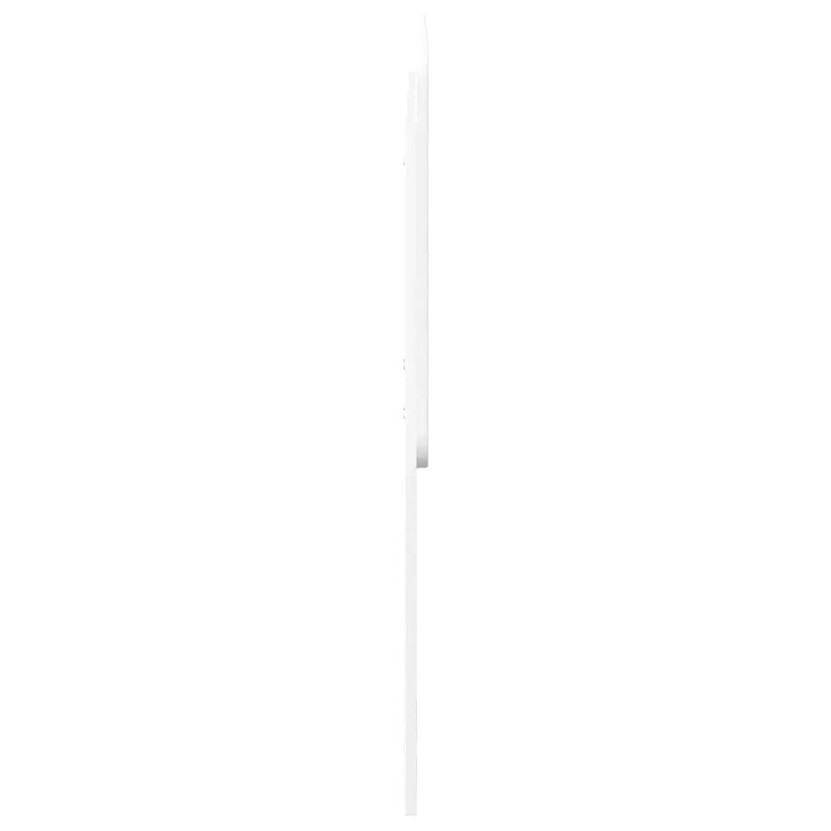 White Engineered Wood Headboard