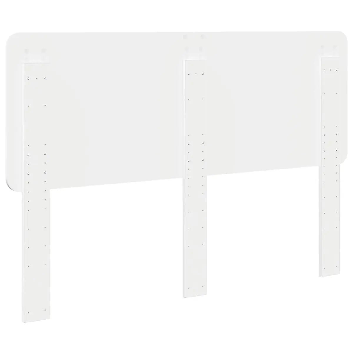 White Engineered Wood Headboard