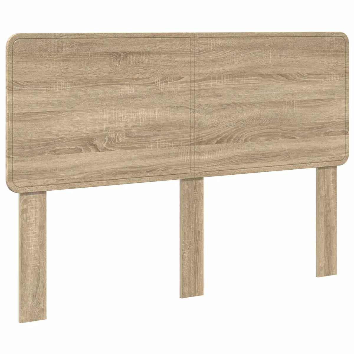 Headboard Sonoma Oak Engineered Wood Brown Modern Bedroom Furniture Rectangle