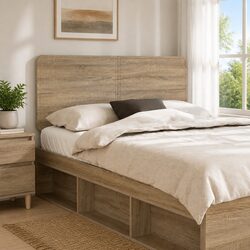 Brown Engineered Wood Headboard - Dimensions and Details