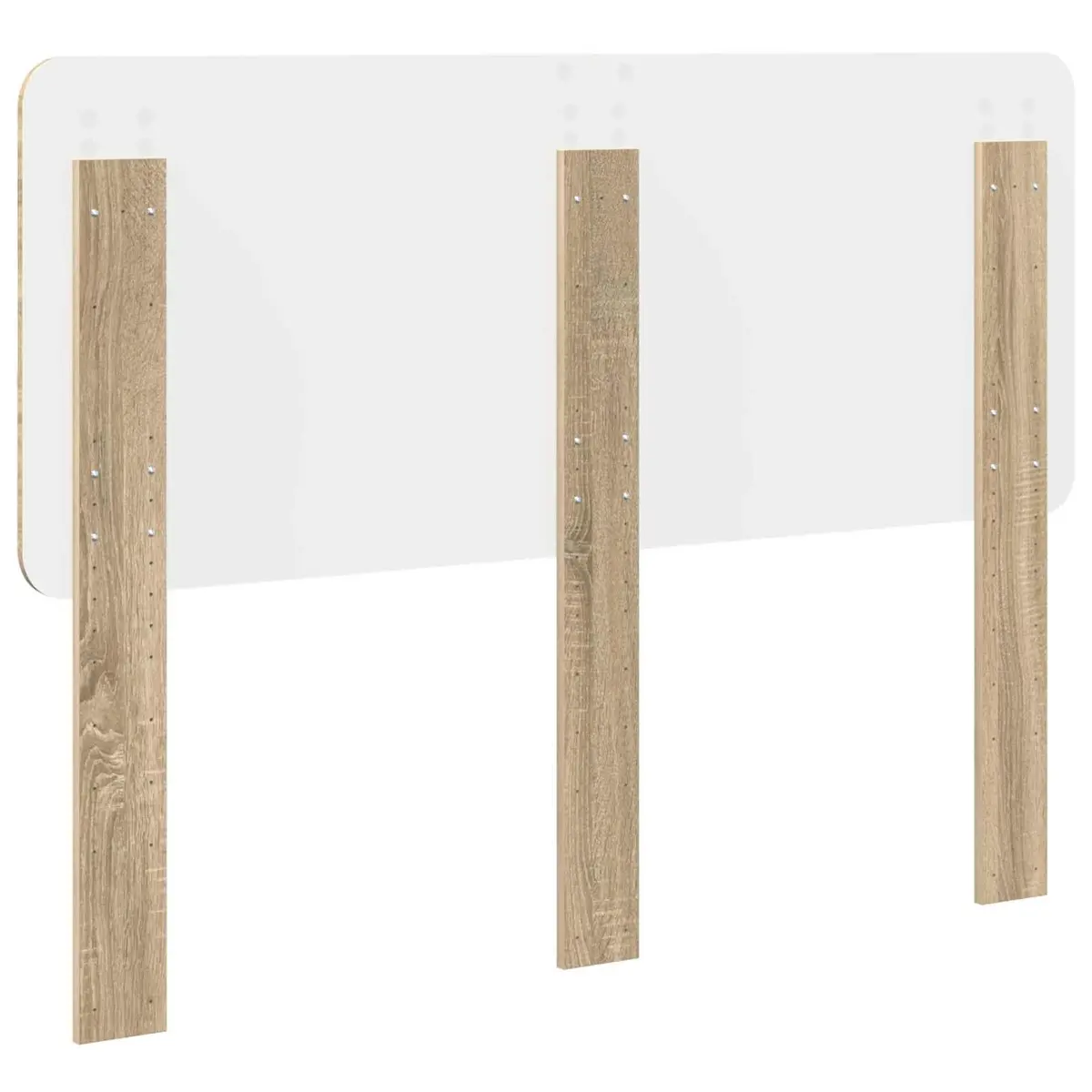 Headboard Engineered Wood Brown Modern Bedroom Furniture Decor Design Rectangle