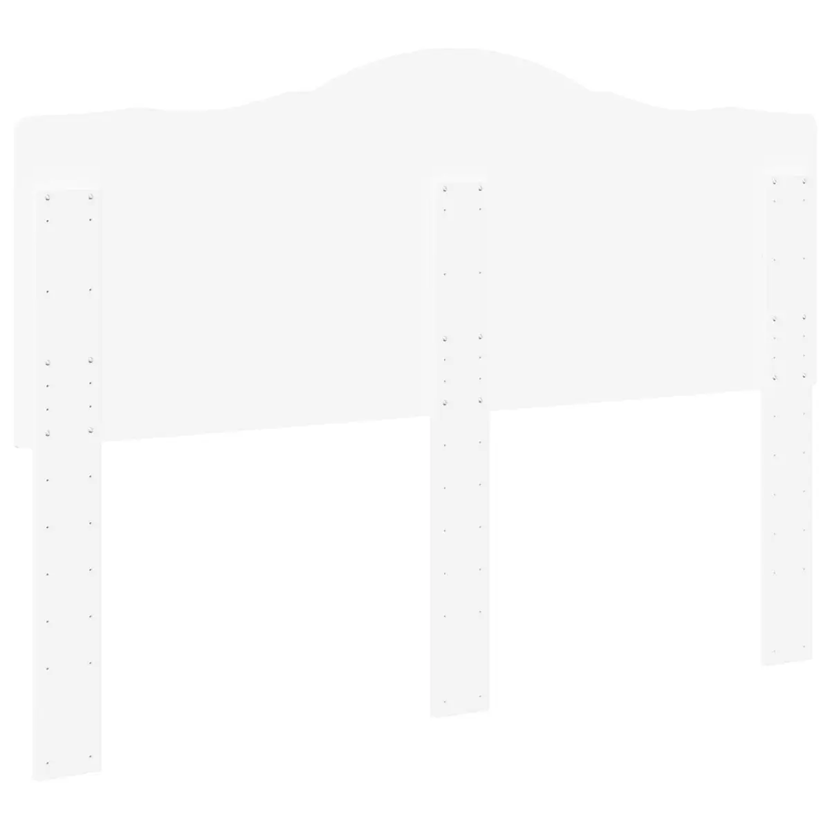 Engineered Wood Wall-Mounted White Headboard, 1x Included
