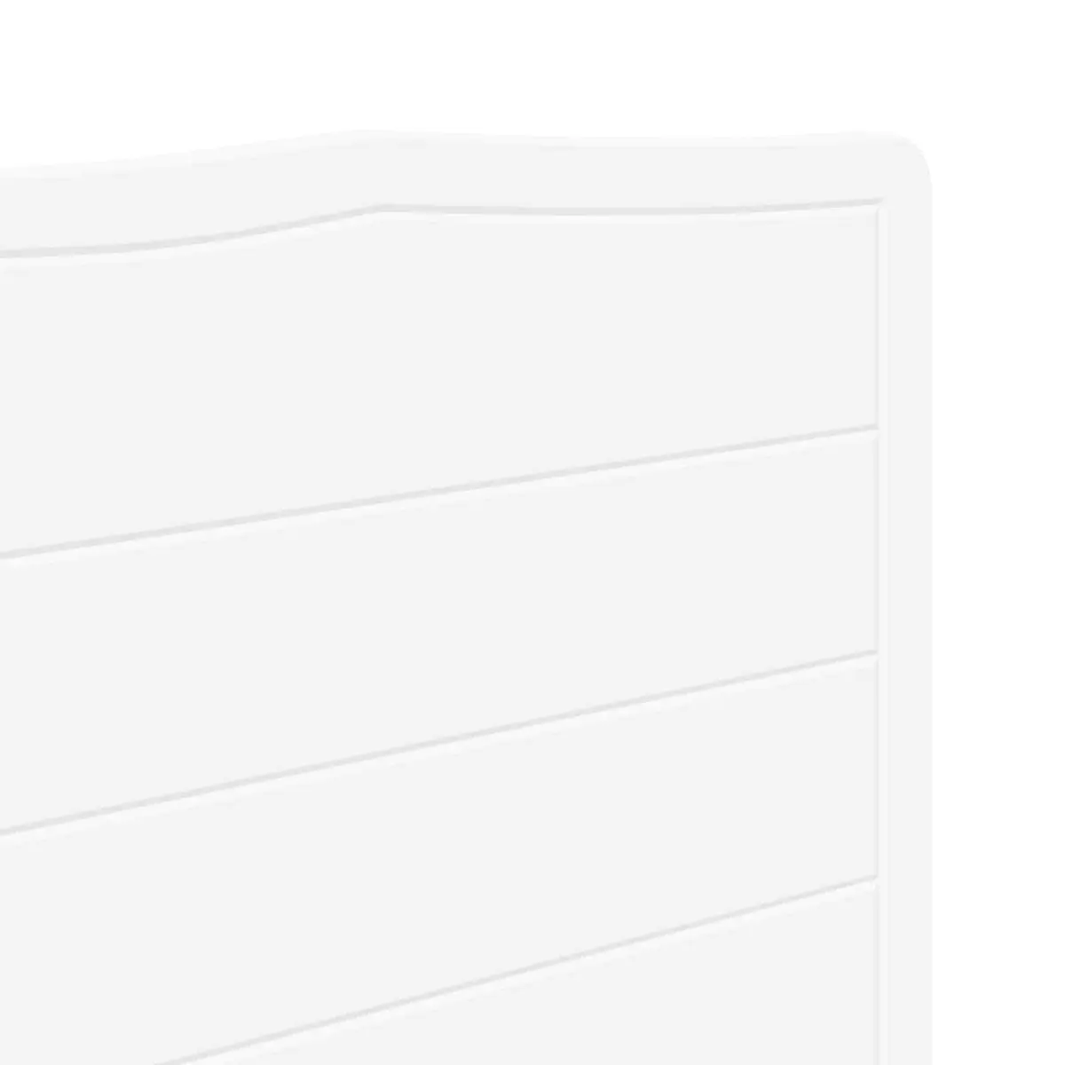 Engineered Wood Wall-Mounted White Headboard, 1x Included