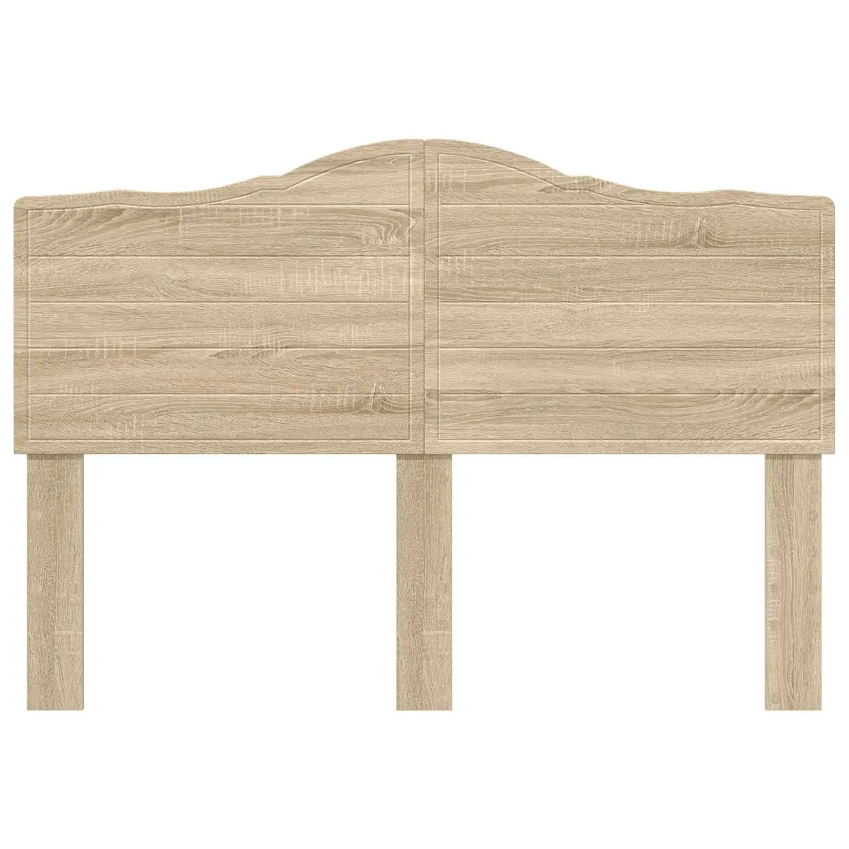 Headboard Engineered Wood Brown Modern Bedroom Furniture Minimalist Design Wall
