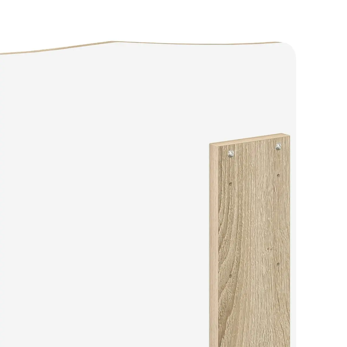 Headboard Engineered Wood Brown Modern Bedroom Furniture Minimalist Design Wall