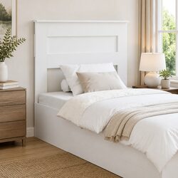 Specifications of White Engineered Wood Headboard