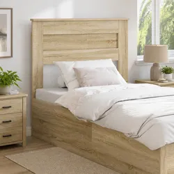 Brown Engineered Wood Headboard: Specifications and Features