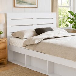 Specifications of White Engineered Wood Headboard