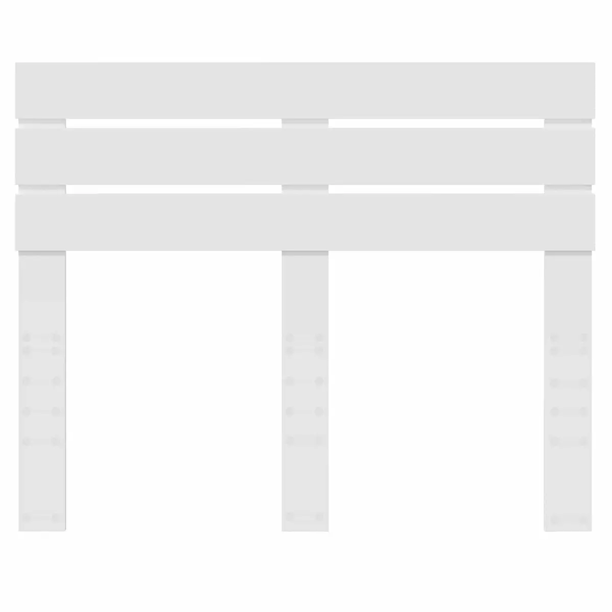 Rectangular Headboard in White Engineered Wood