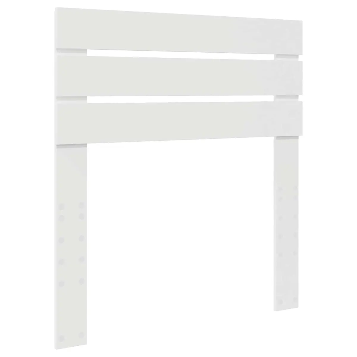 White Engineered Wood Headboard Modern Bedroom Rectangular Design Stylish Décor
