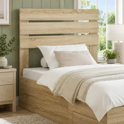 Brown Engineered Wood Headboard - Specifications Inside