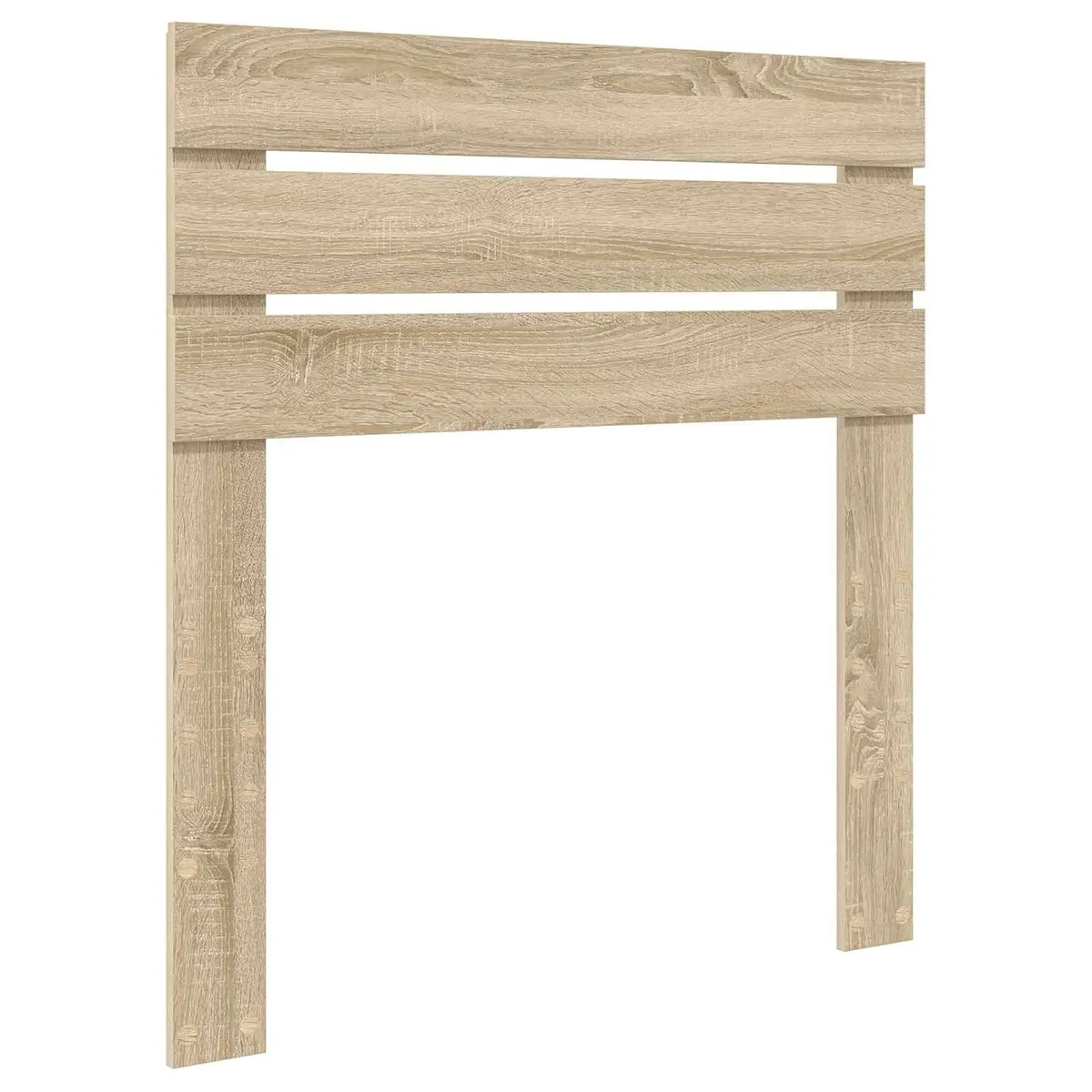 Modern Headboard Rectangular Design Brown Engineered Wood Bedroom Furniture