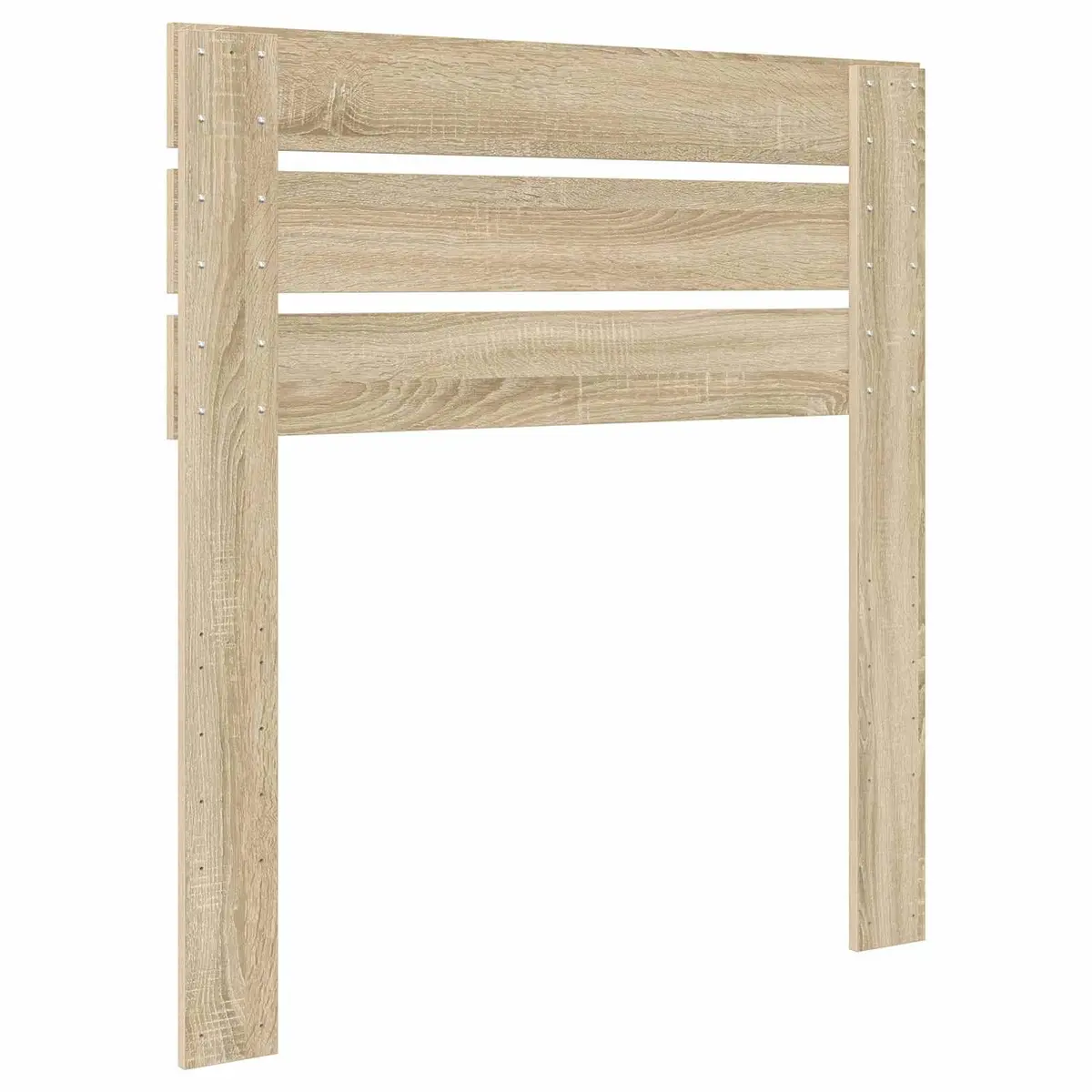 Modern Headboard Rectangular Design Brown Engineered Wood Bedroom Furniture