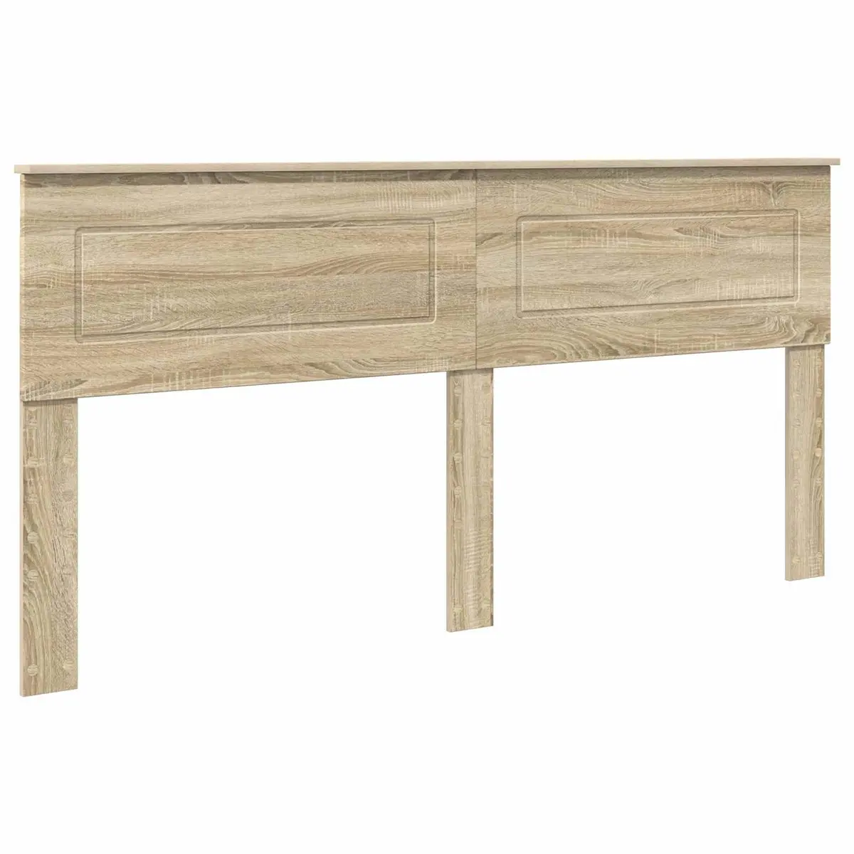 Headboard Engineered Wood Rectangular Modern Bedroom Furniture Brown Sonoma Oak